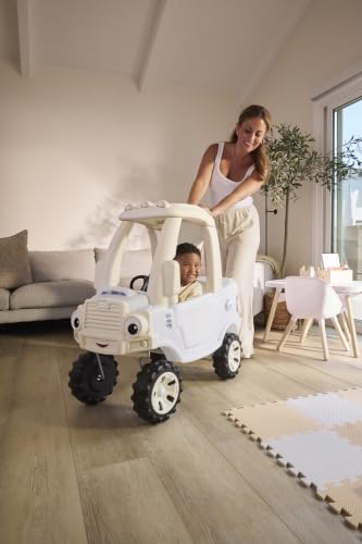 Little Tikes Cloud Collection Cozy Truck – White, Classic Foot-to-Floor Ride-On Truck for Toddlers with Sturdy Wheels, Easy-Grip Steering, Durable Indoor/Outdoor Design, Fun Interactive Features - image 3