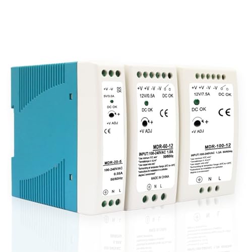 Alimentation à découpage MDR-40-12 bloc transfo DC 12V 40W interrupteur rail DIN