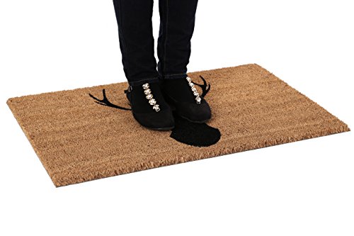 Premier Housewares Deer Coir Doormat, 60 x 40 cm, Brown - Image 2
