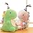 VHYHCY Stuffed Animal Plush Toys, Cute Dinosaur Toy, Soft Dino Plushies for Kids Plush Doll Gifts for Boys Girls (Colorful, 9 Inch)