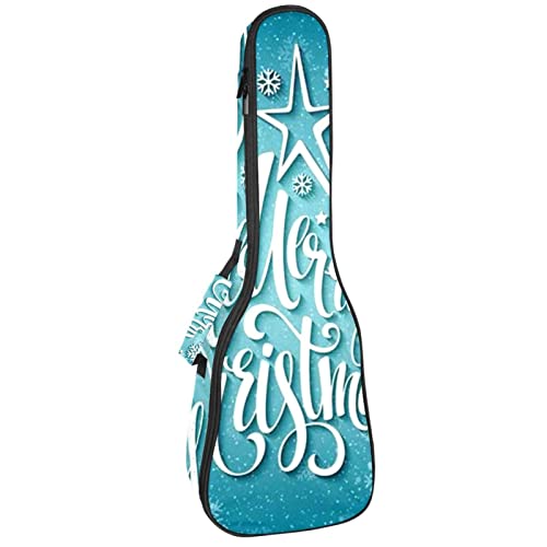 Housse pour ukulélé avec flocons de neige, housse pour ukulélé soprano ténor concert 68,4 cm d’épaisseur 10 mm d… - Les Beatles, Paul McCartney, John Lennon, RIngo Starr, George Harrison Housse pour ukulélé avec flocons de neige, housse pour ukulélé soprano ténor concert 68,4 cm d'épaisseur 10 mm d…