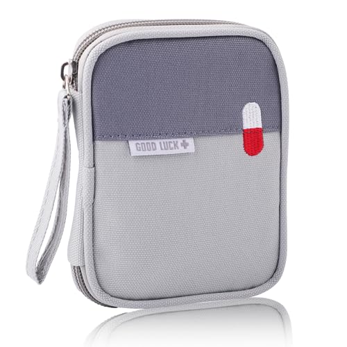 Reiseapotheke Tasche, Tragbar Medikamententasche Klein, Mini Erste Hilfe...