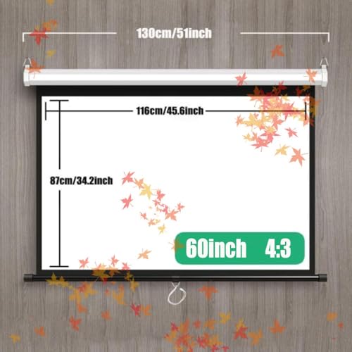 Pantalla para proyector manual 60 pulgadas 4:3 miniatura 7
