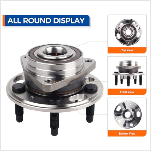 MACEL 513288 Front or Rear Wheel Hub Bearing Assembly - Compatible with Chevy Malibu, Impala, Equinox, GMC Terrain, Buick Lacrosse, Cadillac XTS, CTS, Regal - 5 Lugs w/ABS by MACEL - Image 2