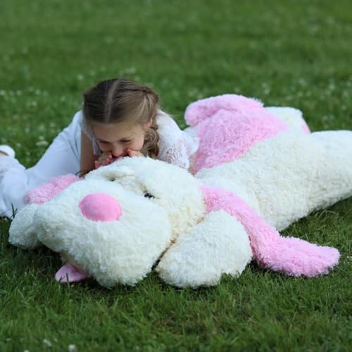 Image of MaoGoLan 52 inches Giant Stuffed Puppy Dog Animal,Ultra Soft Large Dog Plush Soft Plush Dog Pillow Toy for Girls,Kids,Puppy Lover