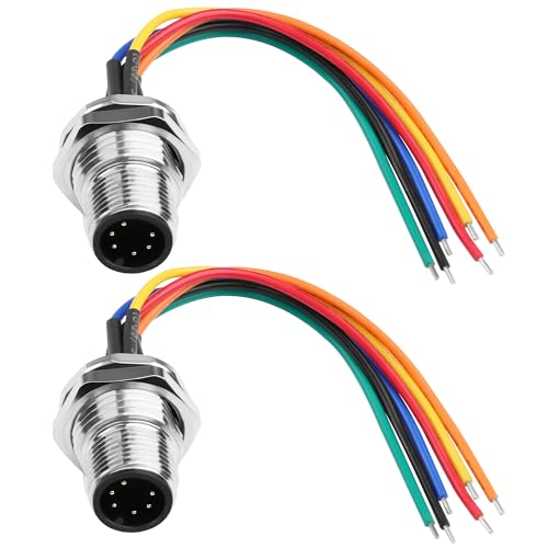 Câble capteur M12 6 broches étanche IP67 en cuivre étamé 22AWG