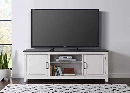 Martin Svensson Home Del Mar 70" TV Stand, White and Grey - Image 4