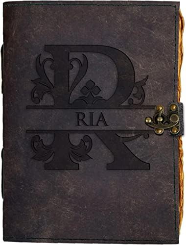 Note Book 1 Ria DI - KRAFT Handcrafted Personalised Leather Diary RIA Printed Notebook ...