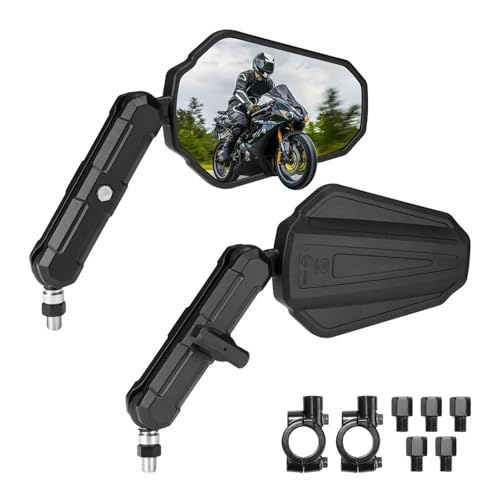Rétroviseur de moto M8 M10 support guidon universel pliable
