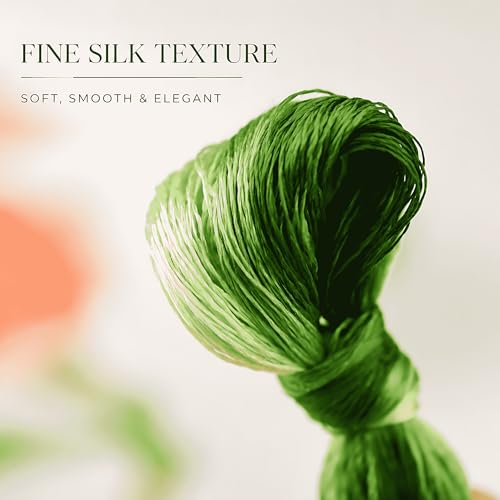 Image of Mulberry Silk Floss Embroidery Thread Floss-Cross Stitch Threads China Silk Woven Jewelry Threads DIY Sewing Kits (109)