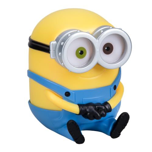 Minions Bob Light Officially Licensed 11cm LED Light Shaped Like Bob Battery-Powered Home Decor Perfect for Bedside Table or Shelf Collectible for Fans of Despicable Me for All Ages | Paladone