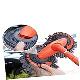 PENIKOKO Cepillo para Lavado de Coche con Mango Telescópico Ajustable Cabezal Giratorio de Cerdas Suaves Herramienta para Limpieza de Vehículos y Cristales Fácil Montaje y