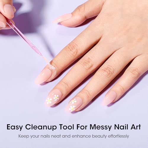 GELLEN Liquid Latex for Nails, 15ml Nail Peel off Cuticle Guard for Nail Polish with Plastic Nail Stick Nail Art Liquid Latex Tape Cuticle Protectors Gifts for Women