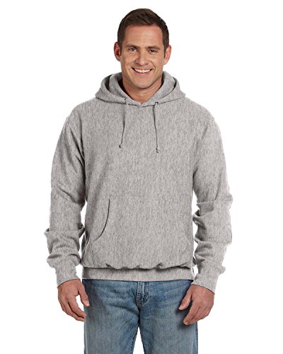 Weatherproof Men's Cross Weave Hooded Sweatshirt, Heather Grey, XX-Large