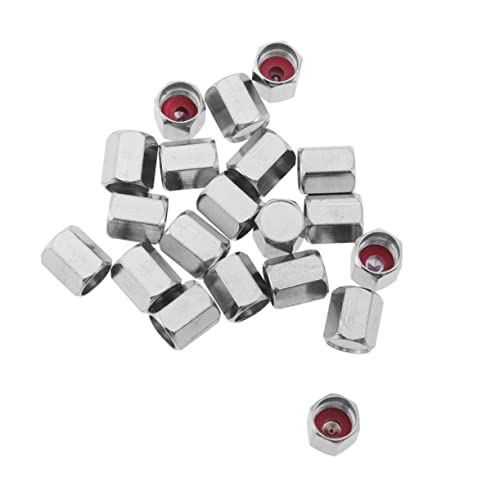 20 Und. Tapas de Válvula Hexagonales para Bicicletas y Autos miniatura 1