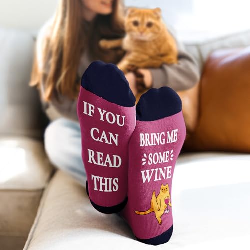 Image of VICRAZY Wine Gifts for Men, Women - Funny Socks - Gifts for Lovers - Stuff, Stocking Stuffers