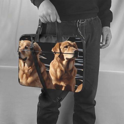 Bolso tipo Tote para laptop estilo Golden Retrievers miniatura 2