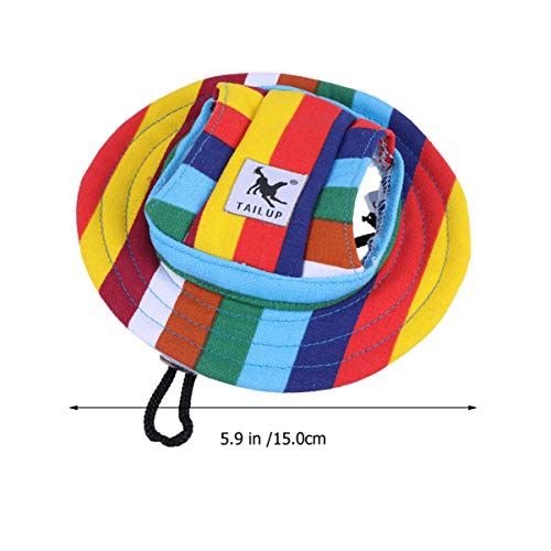 Popetpop Fashion Pet Dog Hats Puppy Visor Cap Dogs Baseball Sport Hats Mesh Sun Cap With Ear Holes For Small And Medium Dogs Size S #TOP3