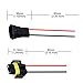 BlyilyB Set-2 H11 H8 Pigtail Socket Wiring Harness Harness Female and Male Connector for Headlight Fog Lamp