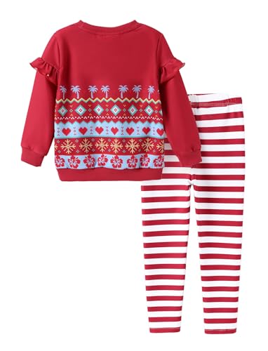 Image of Disney Frozen Minnie Mouse Stitch Princess Fall Toddler Girl Outfit 2 Piece Girl Clothes Long Sleeve Sweatshirt and Leggings