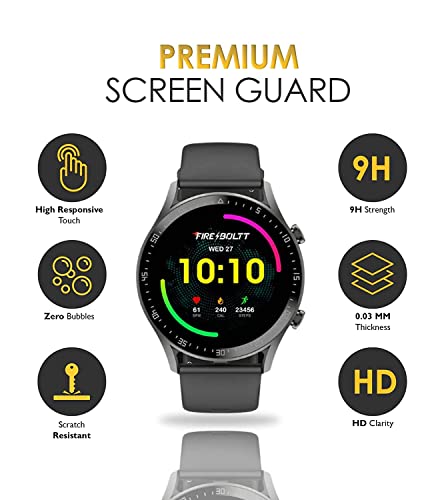 Image of Screen Protector Guard For NOISEFIT FORCE RUGGED (1.32 inch) Smartwatch (2 Pack) - Noise fit smart watch accessories, Unbreakable Hydrogel TPU Film [ Not A Tempered Glass]