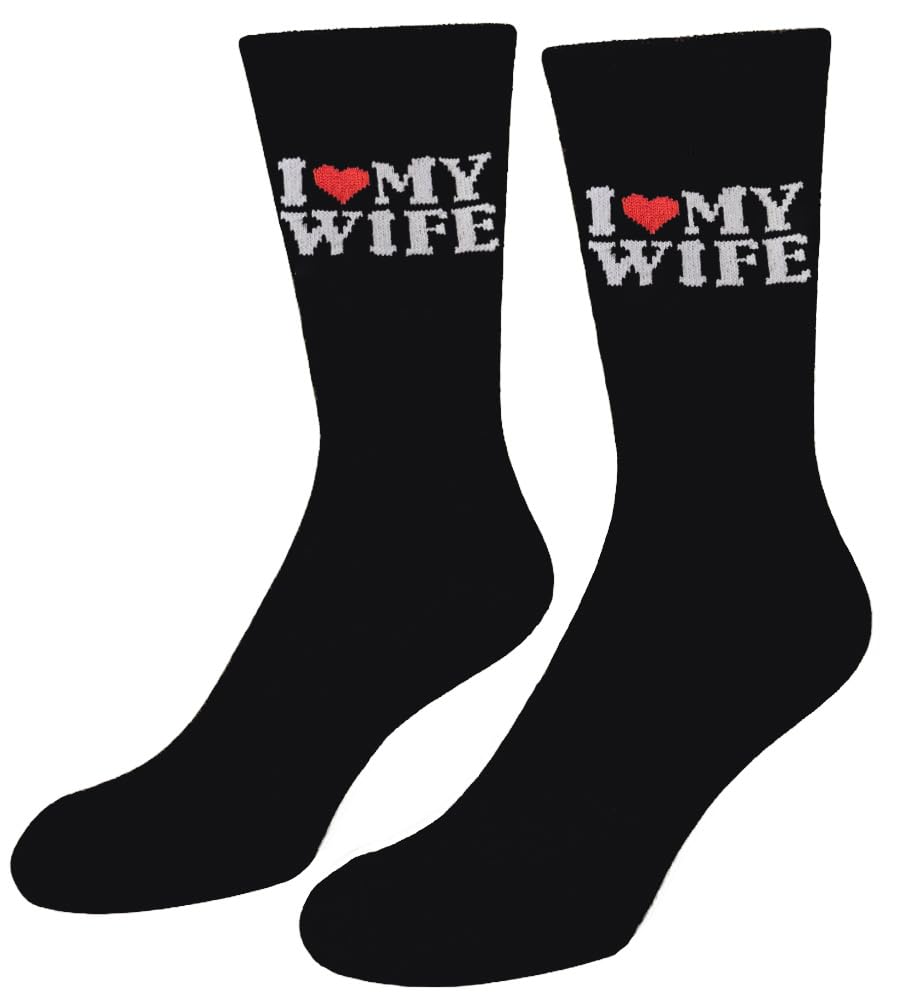 Axxnism Gift for Boyfriend I Love My Girlfriend Socks Christmas Anniversary Birthday Valentines Gifts for Boyfriend Husband