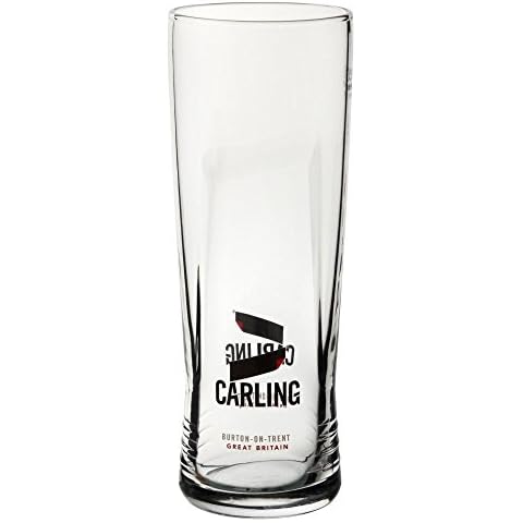 Personalised/Engraved Nucleated Carling Pint Beer Glass - Enter Your Own Text Cover