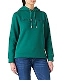 Diseño atractivo Tommy Hilfiger Regular Hilfiger Hoodie Sudadera con Capucha, Tropical Emerald, M para Mujer