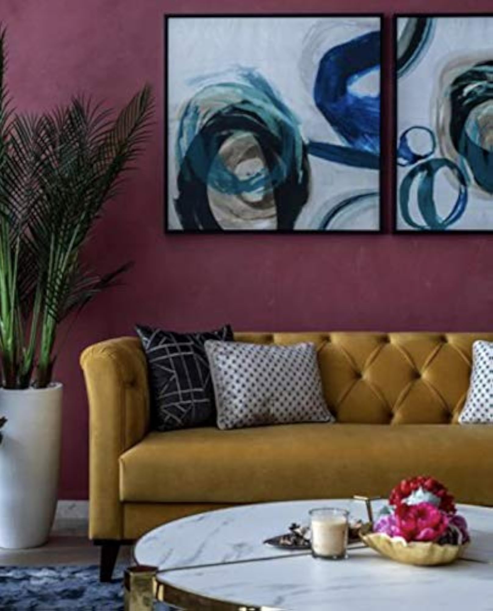 Artificial Areca Palm Plant for Home and Office Decor