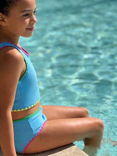 Image of Teen Girls Swimsuits Two Piece Girls Bathing Suit Bikini Sets with Chest Pad Size 9-16 Years