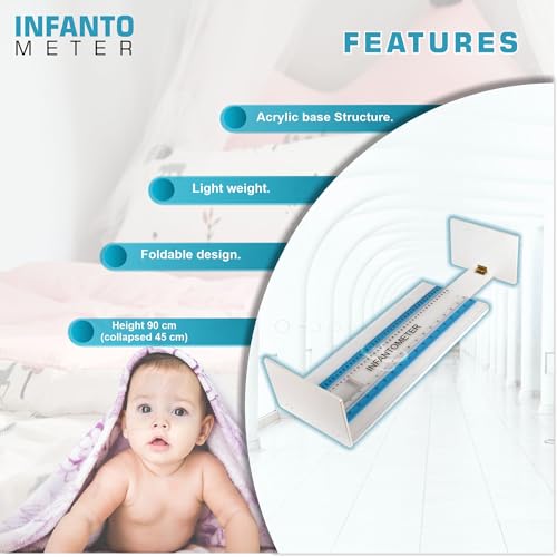 Image of OTICA Infantometer for Baby Height Measurement Scale for Infant and Child (18'' x 7'' x 5')