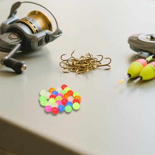 image for Scaups Fishing Beads, 10 Colors Beads for Fishing Rigs, 5mm Glow in Th