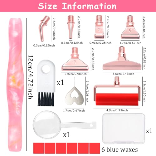 Image of Praise V Do Diamond Painting Art Drill Bead Dot Pick Pen Kit with Screw Stainless Steel Rose Metal Tips Nib Placer Roller Tool Accessories Ergonomic Stylus for 5D Diamond Paint Nail Art PinkWhiteGold