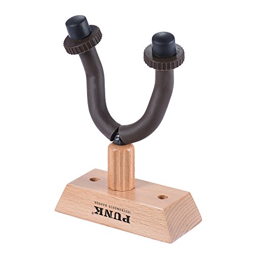 KKmoon Suporte de Parede Guitarra Gancho Titular Gancho Keeper Base De Madeira para Guitarras Elétri