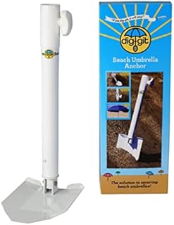 dig-git Best Beach Umbrella Sand Anchor