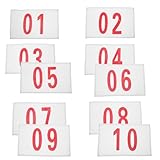 BESPORTBLE 10pcs Tearproof Running Bibs with Large Numbers Race Bibs for Marathon and Sports Events Durable Identification for Athletes