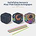 3D Sensory Activity Board for Kids – Silicone Fidget Toy Cube | Sensory Toys for Toddlers, Autism, ADHD, Anxiety | STEM Travel Toy for Boys and Girls Ages 3+
