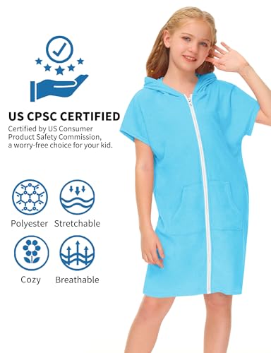 Image of BesserBay Boys Girls Swim Cover Up Terry Cloth Swimwear