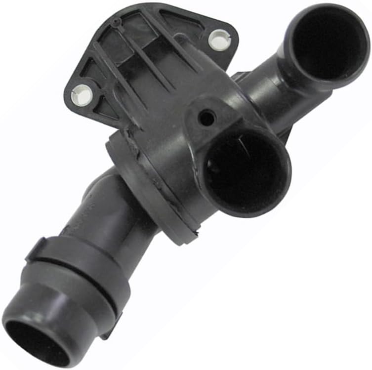 Engine Coolant Thermostat Water Outlet Assembly fits Audi A4 Quattro 2005 2006 2007 2008 2009 2010 Replacement 06D121111G 1Piece