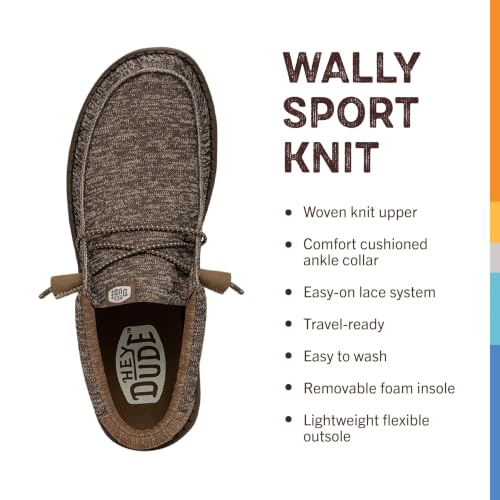 Image of HEYDUDE Men's Wally Sport Knit Slip On Loafer | Woven Knit Upper