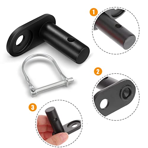 HONGECB Fahrradanhänger Kupplung, Schwarz, für Kinderwagen, Kinder Fahrrad, Haustierwagen, Hundeanhänger (B)