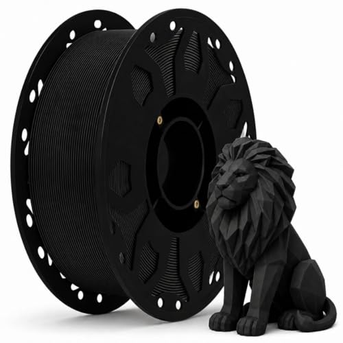 Image of FILAMONT PLA+ 3D Printer Filament 1.75mm, High Strength & Low Warp Printing Material, Dimensional Accuracy ±0.02mm, Vacuum Sealed with Desiccant, 1kg Spool (Black)