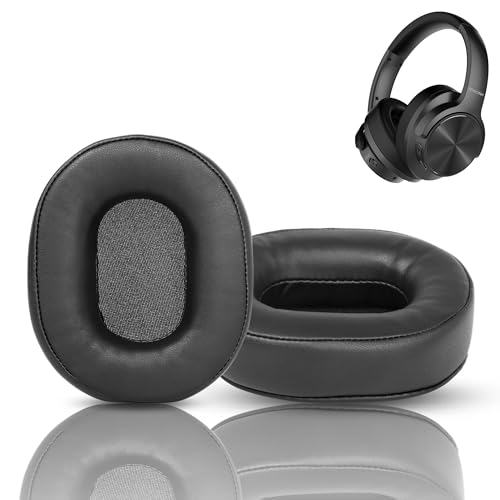 E9 Sostituzione pad compatibile con Mixcder E9 (Pelle sintetica/Spugna memory)