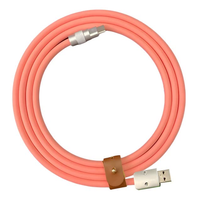Recyphi Chubby 2.0 USB Extra Durable Fast Charging Cable USB C Cable Type C Cables Laptop Silicone Phone Charger Cord