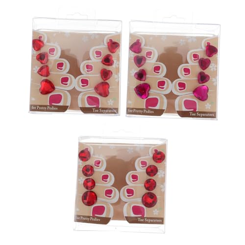 Veemoon Pinky Toe Separators 24pcs Silicone Toe Spacer for Women Men Separator