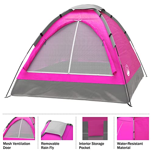 Carpa Wakeman para 2 personas con cubierta y linterna miniatura 5