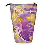 塔の上のラプンツェル ペンケース 伸縮式 ピーナッツ 筆入れ 格納式ペンケース 引き込み式の筆箱 鉛筆ケース ペン袋 縦型 かわいい 大容量 文房具 おしゃれ 立つ 伸縮性 小物収納 軽量 学生用 子供 社会人用