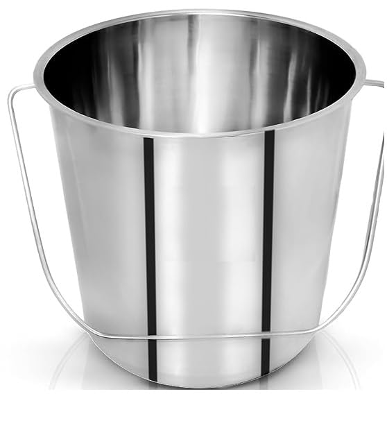 VVJ Kitchen Store Stainless Steel Non Joint, Leak Proof Bucket, Silver, Balti (7 Litter) (B0D7928K1B) Amazon Price History, Amazon Price Tracker