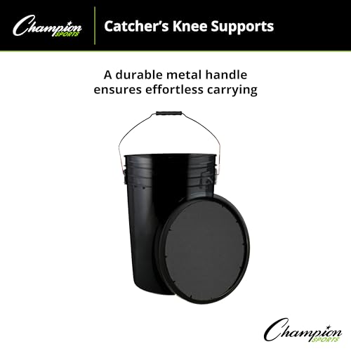 image for Champion Sports 6 Gallon Bucket with Padded Soft Seat Lid - Durable Co