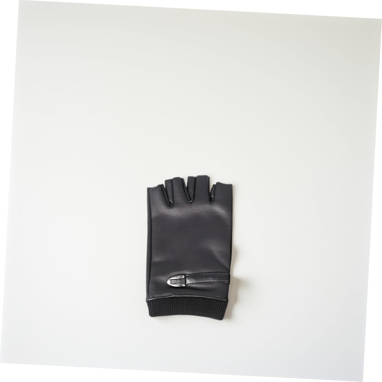 PartyKindom Elastic Band Windproof Gloves 2 Pair Thin Fleece Half Finger Gloves for Winter Breathable and Anti-Slip